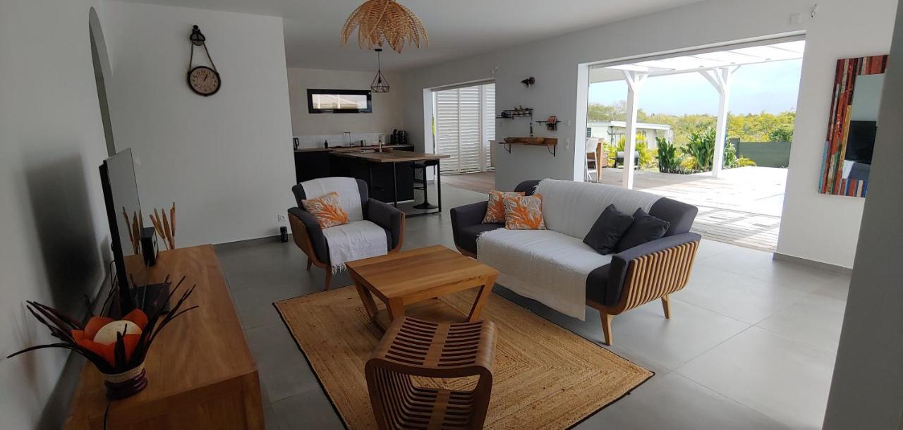 סן-פרנסואה Villa Fleur De Goyave - Tres Bien Ventilee - Vue Degagee מראה חיצוני תמונה
